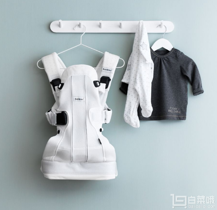 BABYBJORN CARRIER WE 白色网眼婴儿背带￥399包邮