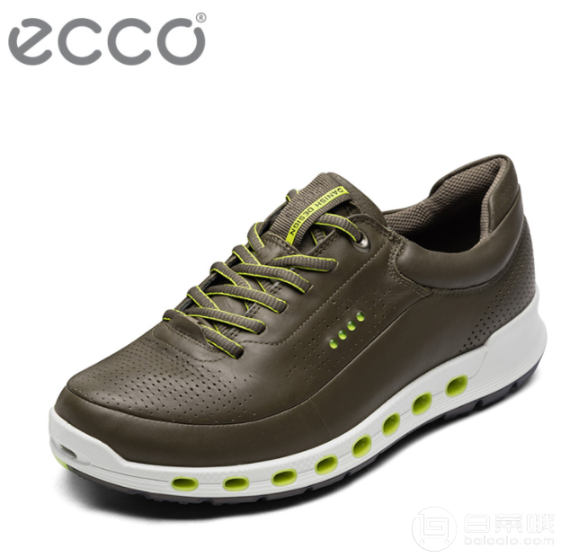 17秋款，ECCO 爱步 透氧 2.0 男士真皮休闲鞋 带GTX防水 .99 国内￥2339到手￥695