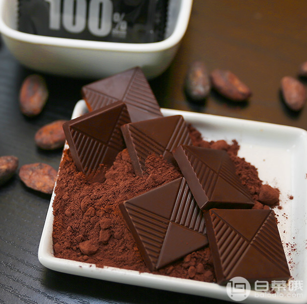 <span>白菜！</span>诺梵 纯可可脂黑巧克力 65%~100%4种纯度可选 130g*4件新低34.8元包邮（双重优惠）