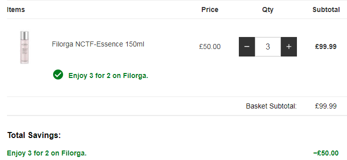 全线买三免一，法国奢华药妆品牌 Filorga 菲洛嘉 NCTF水光精华水150ml 低至£33凑单免费直邮到手290元