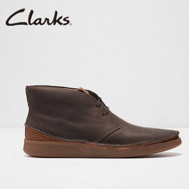 限40码，Clarks 其乐 Oakland Rise 男士牛皮系带休闲短靴283.69元