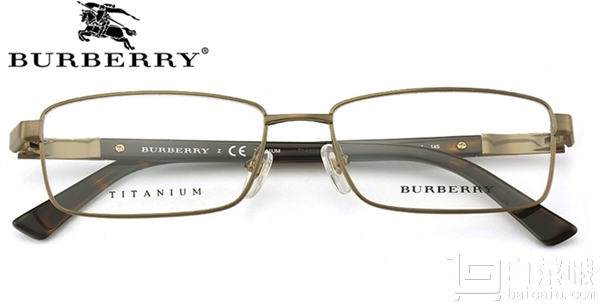 Burberry 博柏利 0BE2219D 纯钛框架眼镜+1.60非球面镜片￥549包邮（￥609-60）