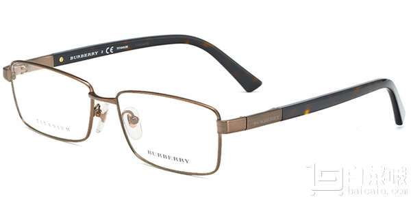 Burberry 博柏利 0BE2219D 纯钛框架眼镜+1.60非球面镜片￥549包邮（￥609-60）