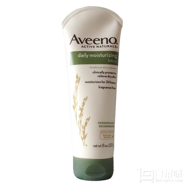 孕妇适用，Aveeno 艾维诺 天然燕麦24小时高效保湿润肤乳 227g*3支￥142.18含税包邮（双重优惠）