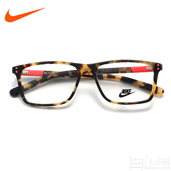 Nike 耐克 7236 218 54 板材框架眼镜+Han 1.60翡翠绿膜非球面树脂镜片￥179包邮（￥199-20）