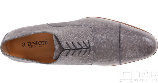 意大利产，A.testoni 铁狮东尼 男士真皮正装鞋 2.5折 3到手￥1000