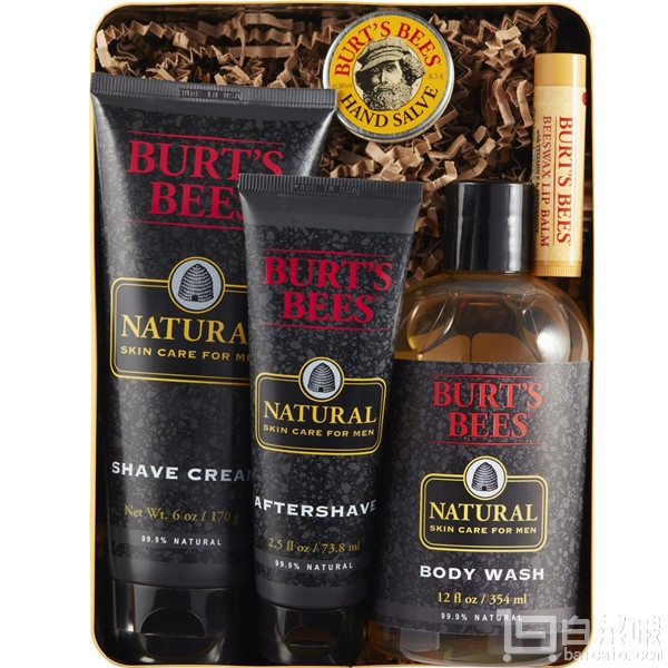 金盒特价，Burt's Bees 小蜜蜂 男士礼品套装5件套 Prime会员凑单免费直邮含税到手新低￥140