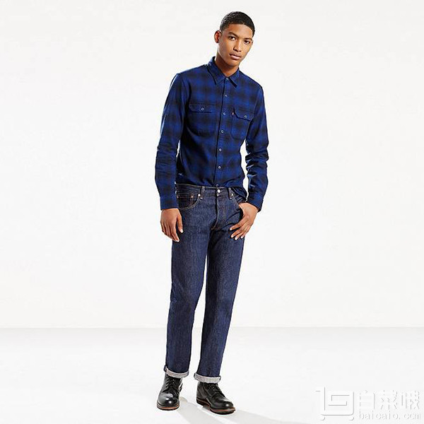 限尺码，Levi's 李维斯 501系列 Original 男士直筒牛仔裤￥199包邮包税（￥349-150）