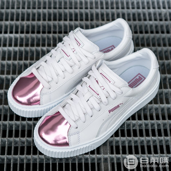 PUMA 彪马 Basket Platform Metallic 女士板鞋 .99到手￥350