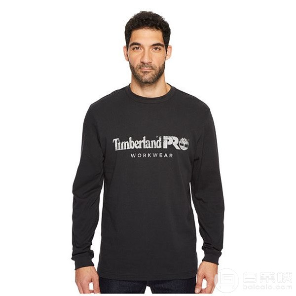 New b Timberland Pro b Cotton Core Long Sleeve T-Shirt - Jet Black Outlet 916.jpg