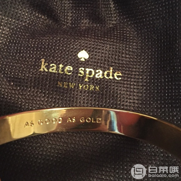 亚马逊海外购：Kate Spade 凯特丝蓓 As Good As Gold 12K镀金手镯 Prime会员凑单免费直邮含税到手￥218