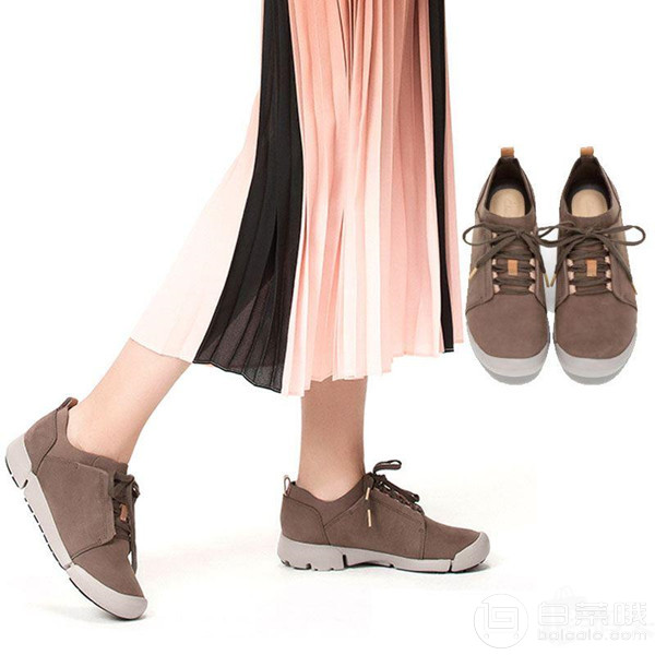 亚马逊中国：Clarks 其乐 Tri Bella 女士三瓣底休闲鞋2612821 两色￥305.1包邮（Prime会员下单9折）