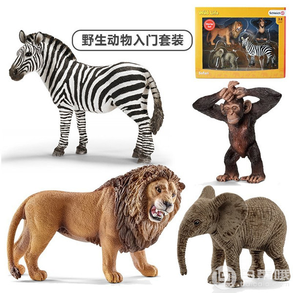 亚马逊中国：Schleich 思乐 Wild Life系列 42387 野生动物套装￥108.71包邮（需用￥50优惠码）