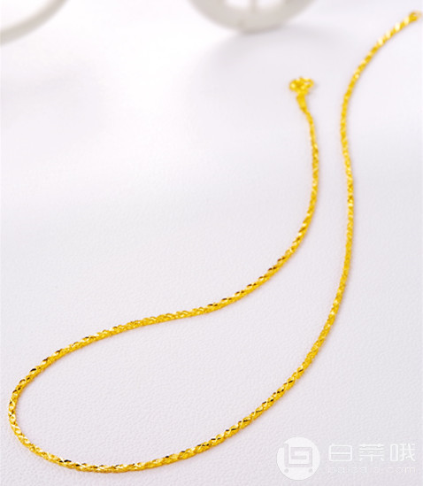 CHOW TAI FOOK 周大福 F132516 简约 足金车花时尚日字项链 9g2715元包邮（双重优惠）