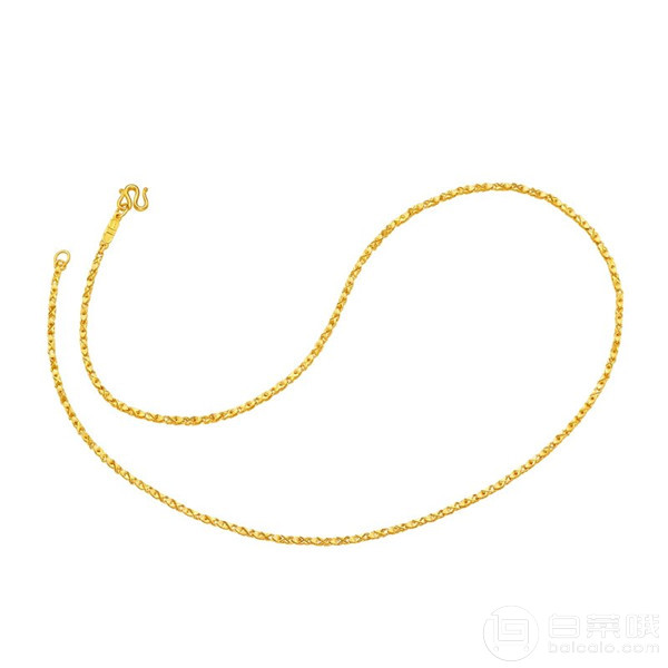 CHOW TAI FOOK 周大福 F132516 简约 足金车花时尚日字项链8.7g￥2644.3包邮包税（需领￥500优惠券）