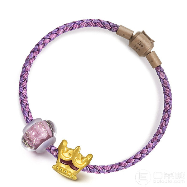镇店之宝，Chow Sang Sang 周生生 Charme串珠系列 Murano Glass手链89298B￥1286包邮（需领优惠码）