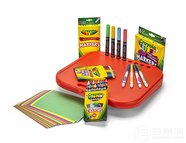 Crayola 绘儿乐 Create & Carry 二合一便携式手提绘画工具箱103.06元（满300享9折）