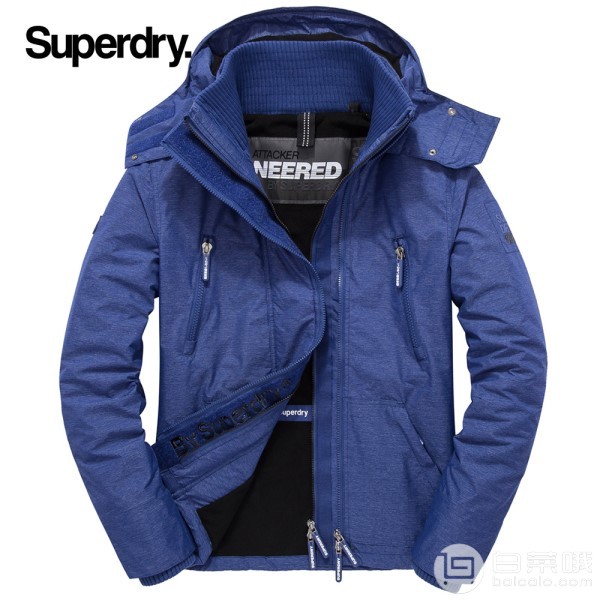 限尺码，Superdry 极度干燥 Wind Attacker 男士防风夹克外套 Prime会员免费直邮含税到手新低￥237（国内￥1299）