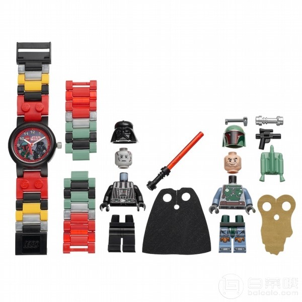 LEGO 乐高 星战系列 达斯维达&波巴菲特 儿童手表套装8020813 带2个公仔直邮含税到手￥152