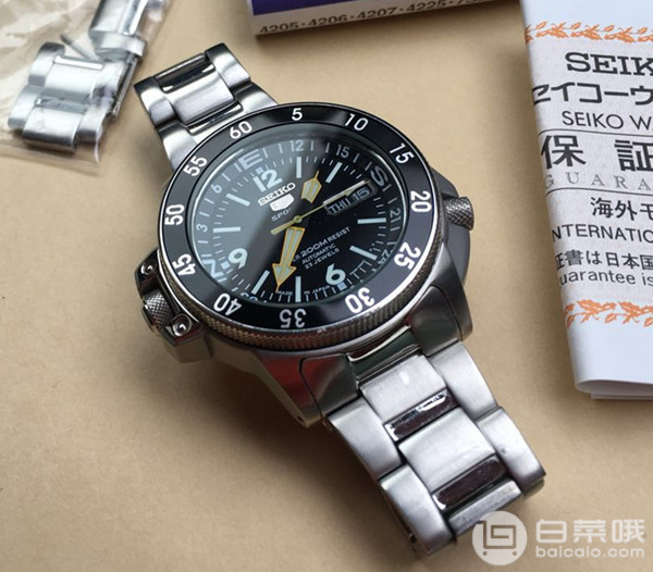 Seiko 精工 5号盾 Sports系列 SKZ211JC 自动机械男表 Prime会员免费直邮含税到手￥1215