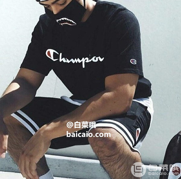 镇店之宝，Champion 冠军牌 男士经典Logo休闲T恤 两色￥125包邮包税