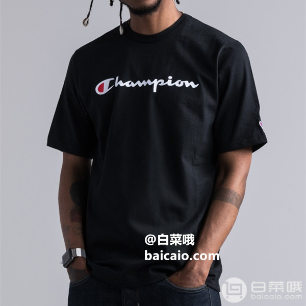 镇店之宝，Champion 冠军牌 男士经典Logo休闲T恤 两色￥125包邮包税