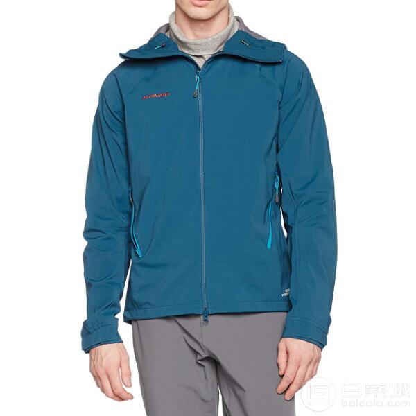 M码，Mammut 猛犸象 Alpine SO 男士Windstopper连帽防风软壳 1.99到手1160元