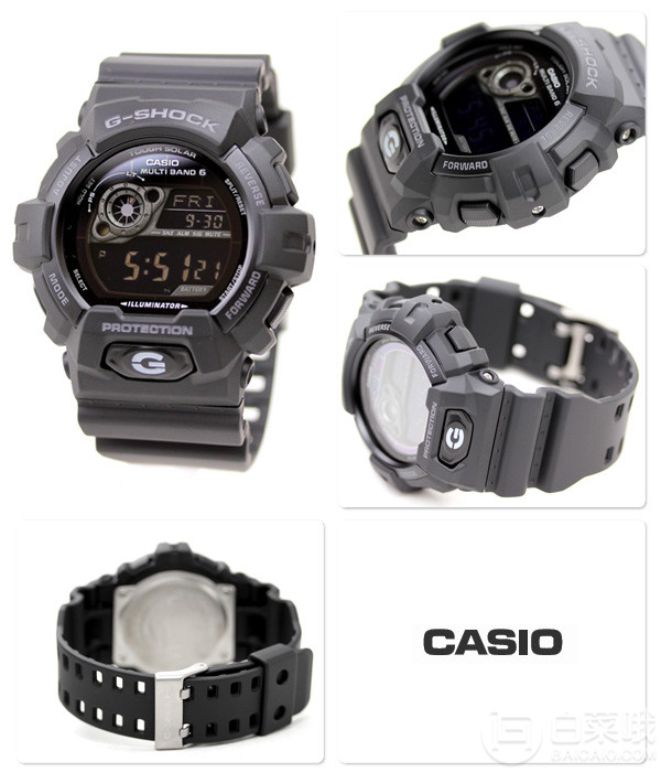 Casio 卡西歐 GW-8900A-1CR 經(jīng)典6局太陽(yáng)能電波表 .35到手510元
