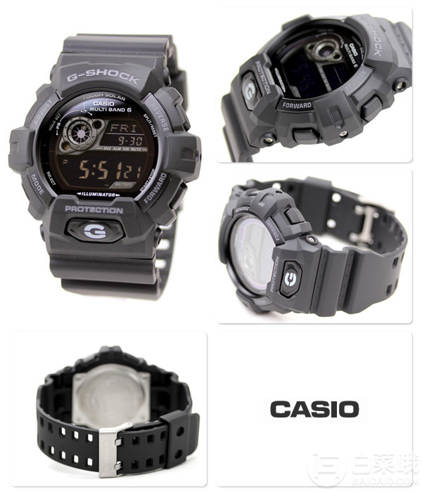 Casio 卡西欧 GW-8900A-1CR 经典6局太阳能电波表 .35到手510元