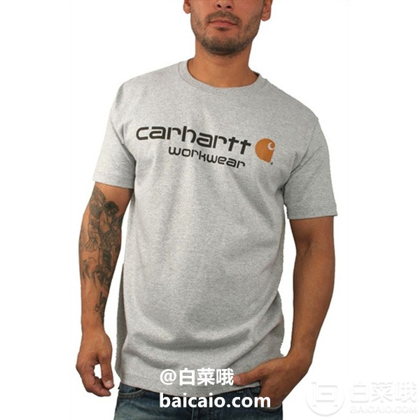 XL码，Carhartt Core 男士短袖T恤 Prime会员凑单免费直邮新低169.41元