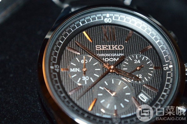 Seiko 精工 SSB159P1 三眼计时石英男表699元包邮包税（需领200元优惠码）