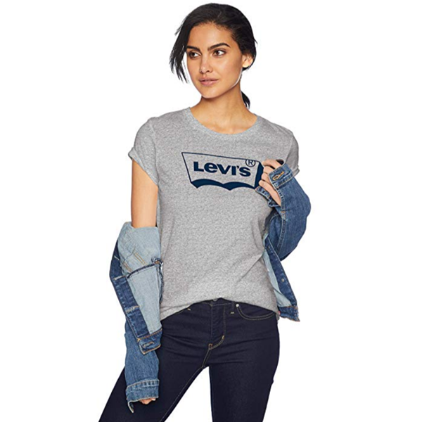 Levi's 李维斯 女士Logo印花纯棉T恤 两色 闪购价.99约89元