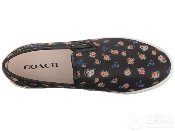 COACH 蔻驰 C117 女士花卉印花一脚蹬休闲鞋 .99到手325元
