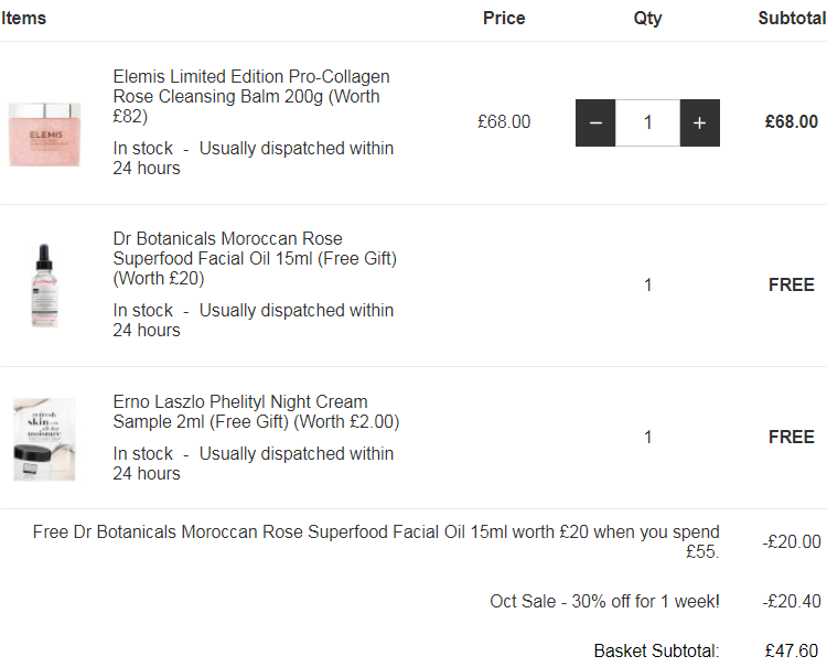 Elemis 艾丽美 限量版骨胶原玫瑰卸妆膏200g £47.6免费直邮到手430元（需用码）