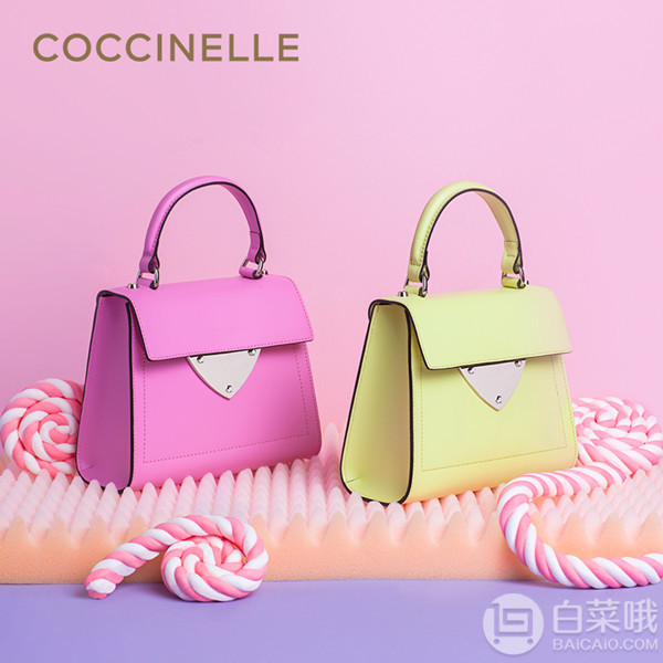 Coccinelle 可奇奈尔 B14 Design系列 女士真皮手提包 2色674.5元包邮（需凑单2件5折）