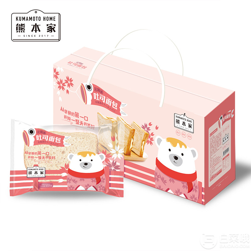 熊本家 北海道吐司面包片 420g/整箱9.99元包邮（需领券）