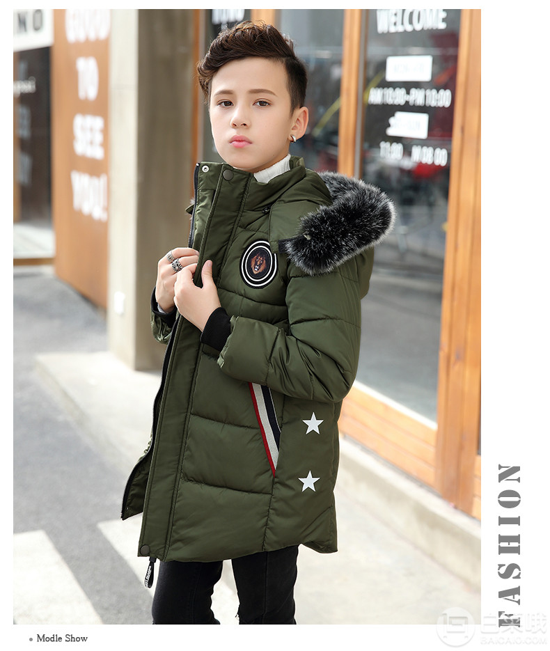 雪中飞 2018新款男童棉服外套（120~170码） 多款78元包邮（需用优惠券）