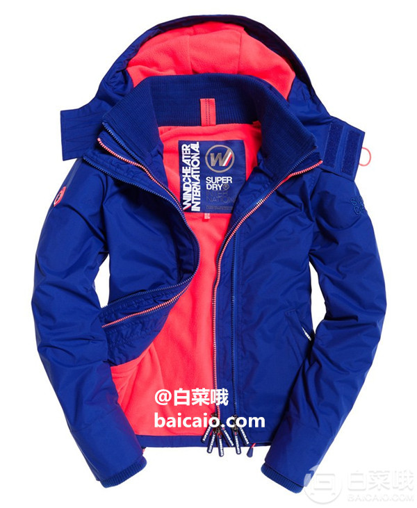 限XS码，Superdry 极度干燥 Arctic Windcheater 女士连帽防风夹克直邮含税到手320元