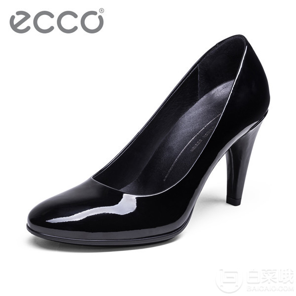 限36码，ECCO 爱步 Shape 75 型塑系列 女士真皮高跟单鞋 Prime会员免费直邮含税到手474元