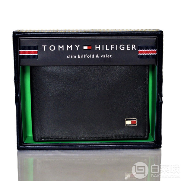 Prime会员专享，Tommy Hilfiger 汤米·希尔费格 男士两折真皮钱包31TL13X008122.55元包邮包税（需用码）