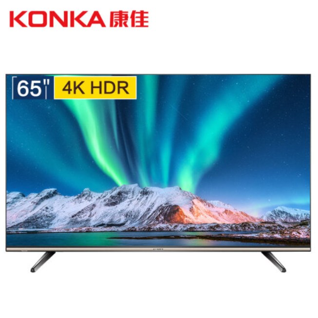KONKA 康佳 LED65D6 65英寸 4K液晶电视3119元包邮（双重优惠）