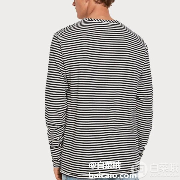 Scotch & Soda 男士纯棉长袖条纹T恤 Prime会员凑单免费直邮含税到手263元