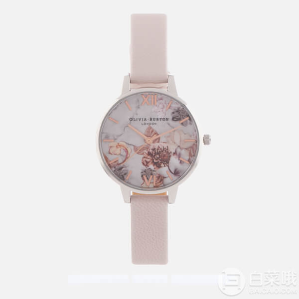 Olivia Burton Florals 大理石花卉浮雕 女士时装腕表 £49.3免费直邮到手432元（需用码）