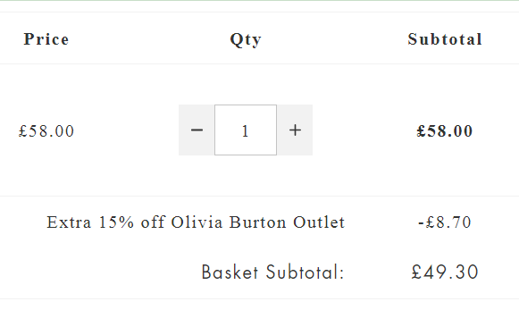 Olivia Burton Florals 大理石花卉浮雕 女士时装腕表 £49.3免费直邮到手432元（需用码）