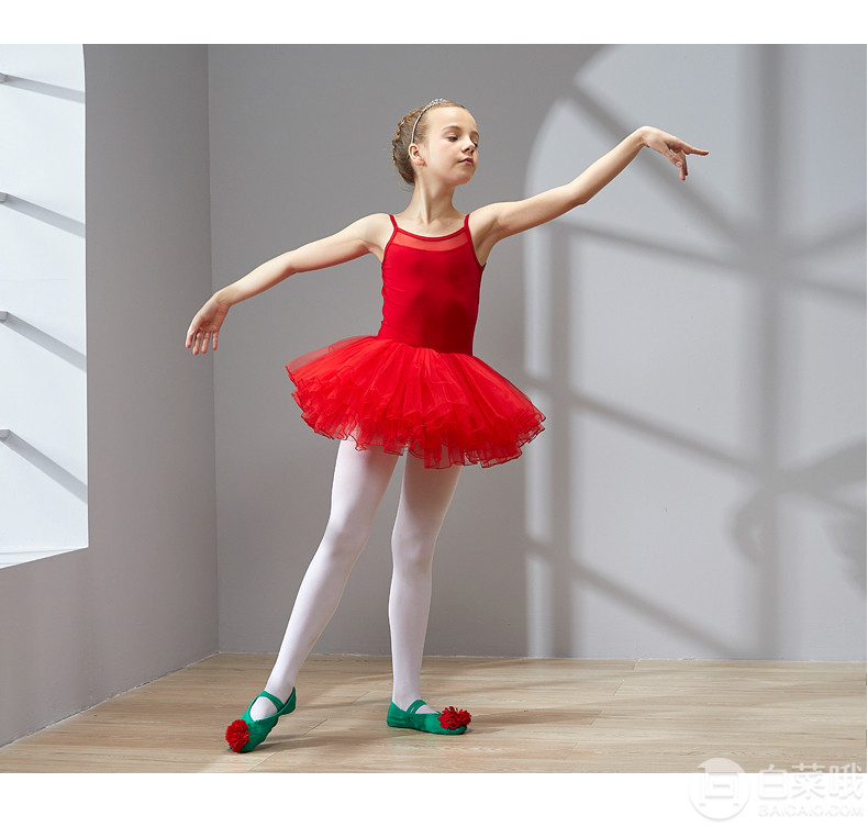 Fiank Katie 女童芭蕾舞裙练功服 多款多色新低19元包邮（需领券）