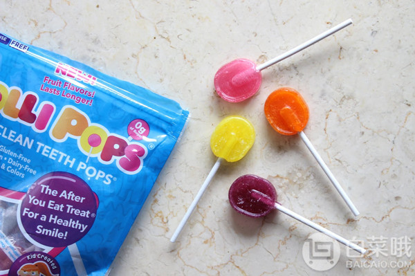 入榜福布斯健康食品，Zollipops 祖莉 清洁牙齿棒棒糖 多口味75支装120.88元