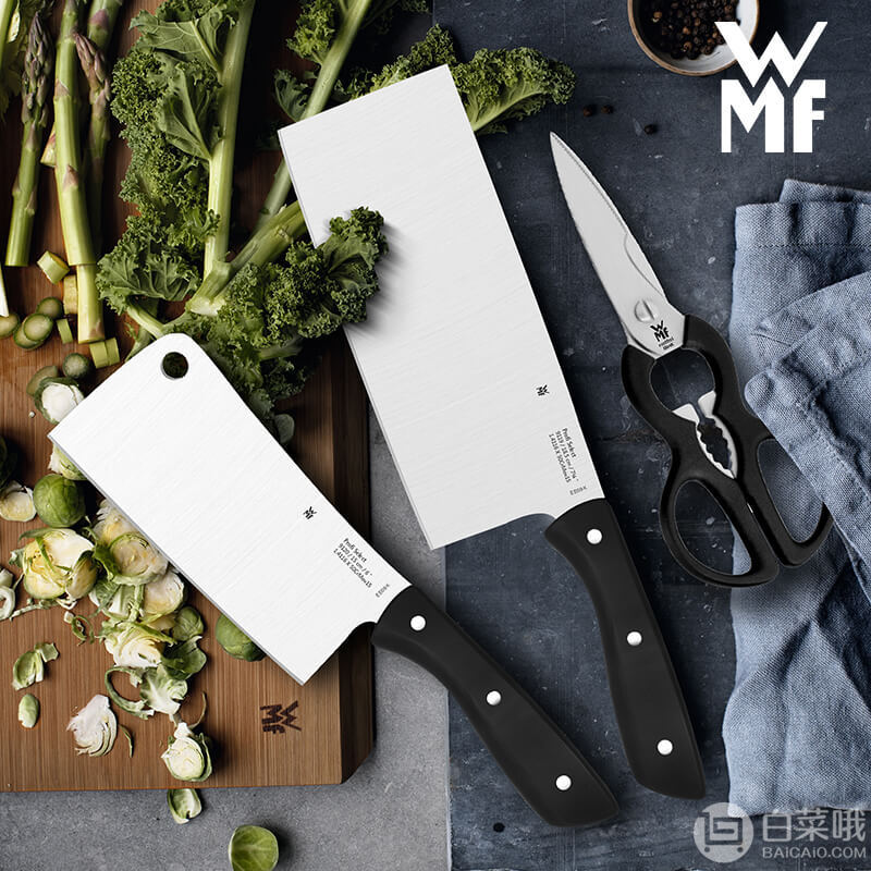 WMF 福腾宝 Profi Select系列 不锈钢刀具3件套史低129.5元包邮（需领券）