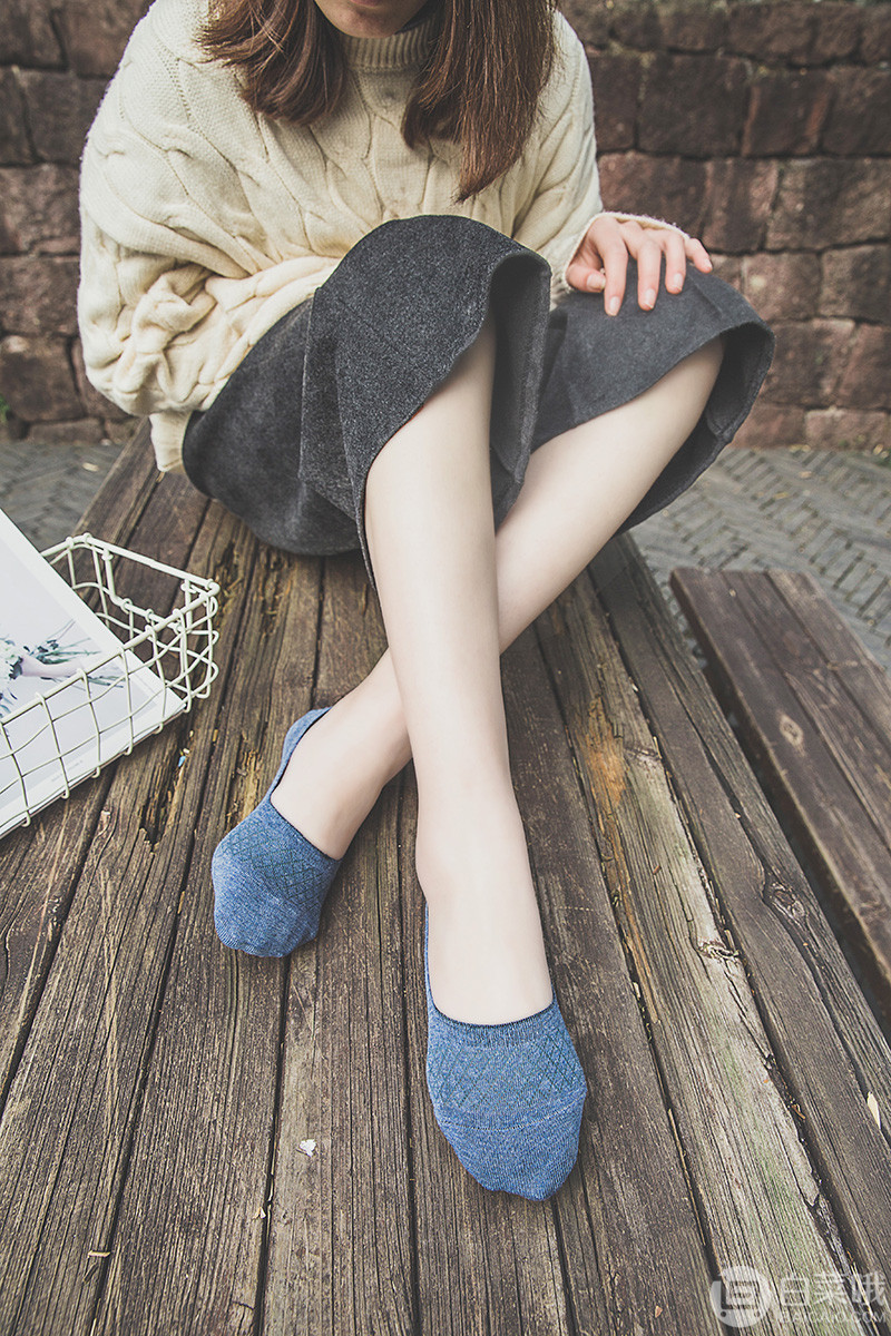 台湾产，MarCella 玛榭 女款隐形纯棉硅胶防滑船袜5双装（35~41码）15.9元包邮（需领券）