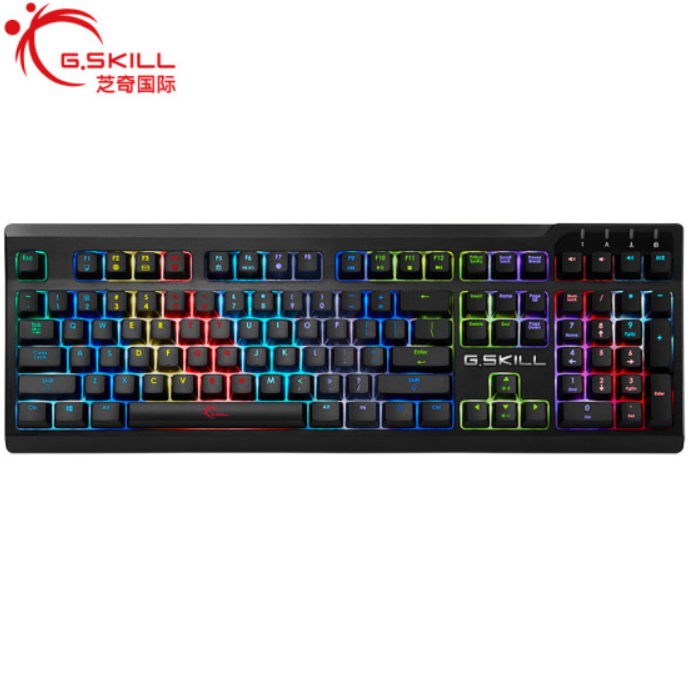 G.SKILL 芝奇 RIPJAWS KM570 RGB 机械键盘 樱桃红轴新低369元包邮（需领券）