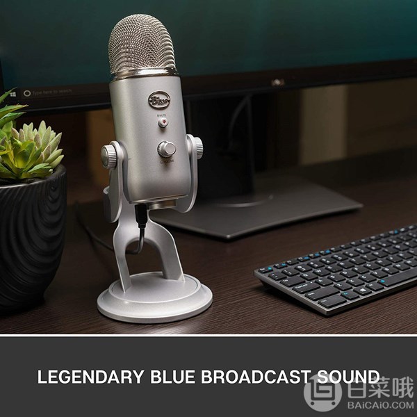 主播利器，Blue Yeti 雪怪 电容式USB麦克风 银色649.79元（天猫1298元）